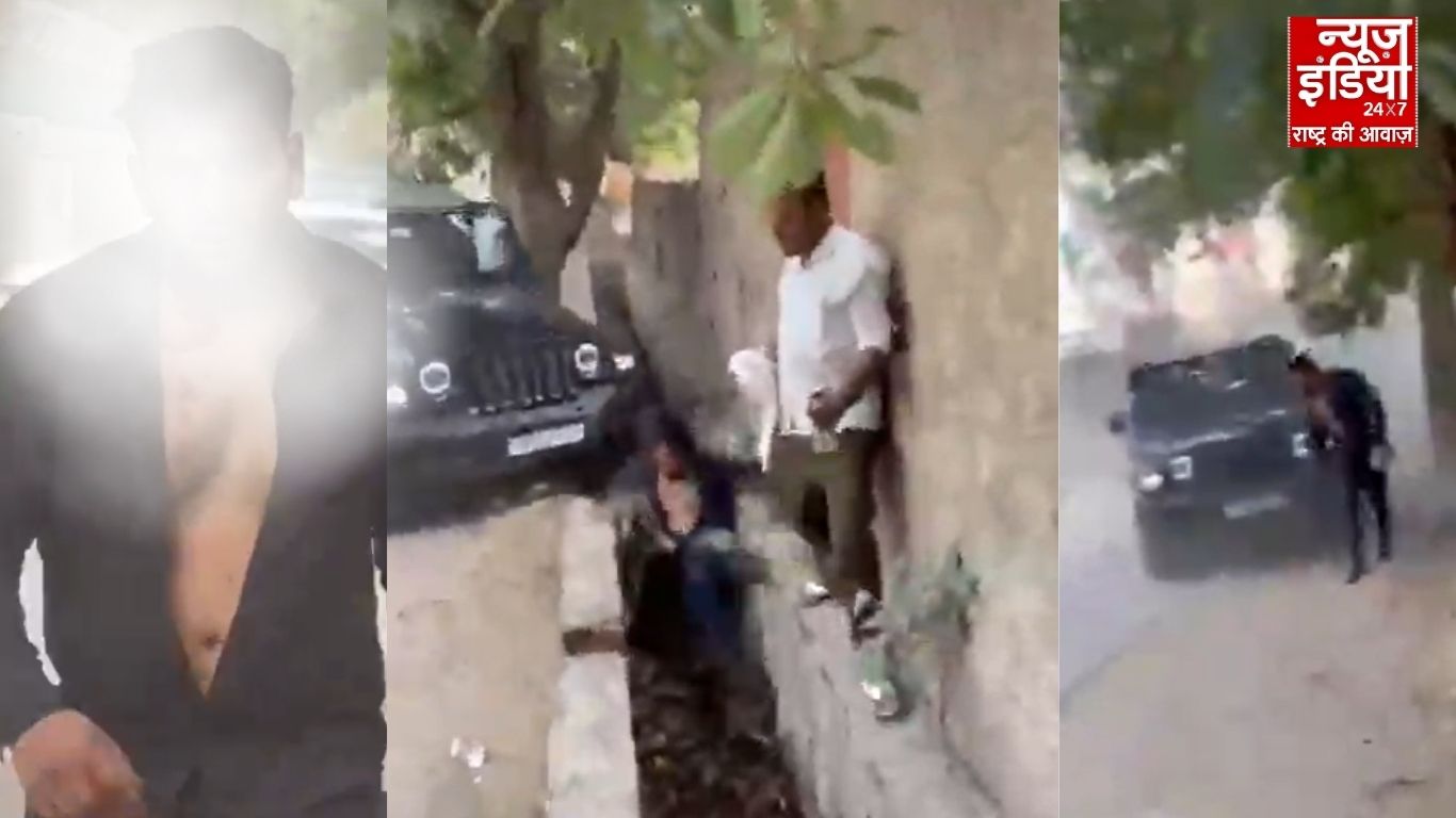 नोएडा में बीच सड़क पर गुंडागर्दी : इंस्टाग्राम कमेंट के चलते थार से मारी टक्कर, Video Viral